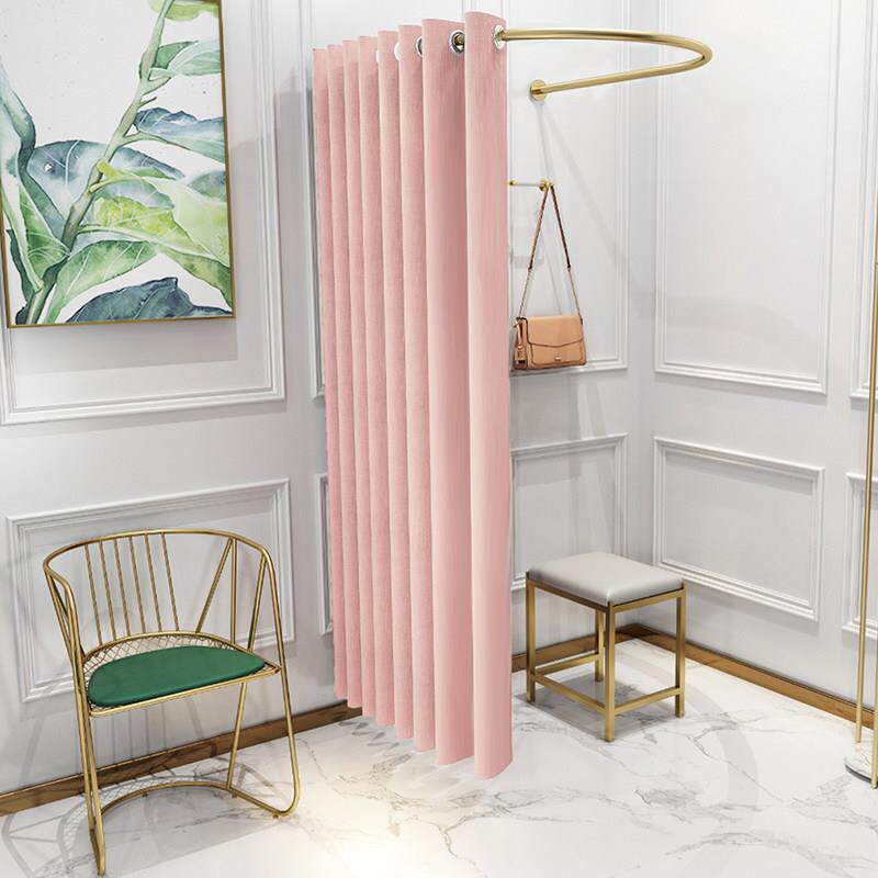 服装店试衣间货架可拆卸定制门帘试衣间布帘简易试衣间隔断帘