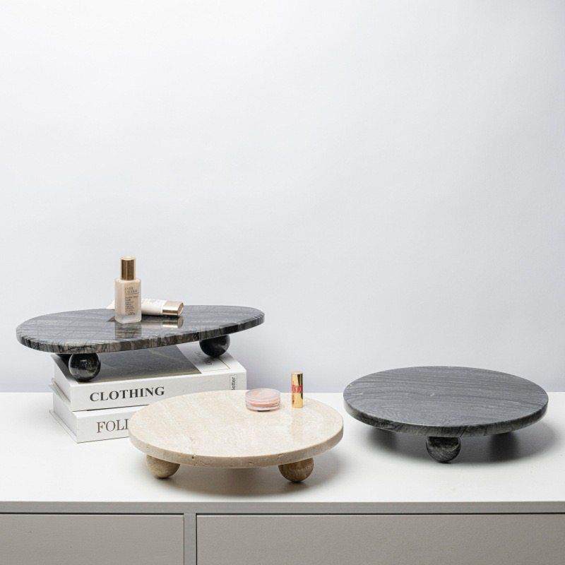 现代简约黄洞石托盘摆件洗手台茶几桌面收纳盘天然大理石装饰品,家居饰品,装饰摆件,淘宝优惠券,粉丝福利购,淘宝优惠卷