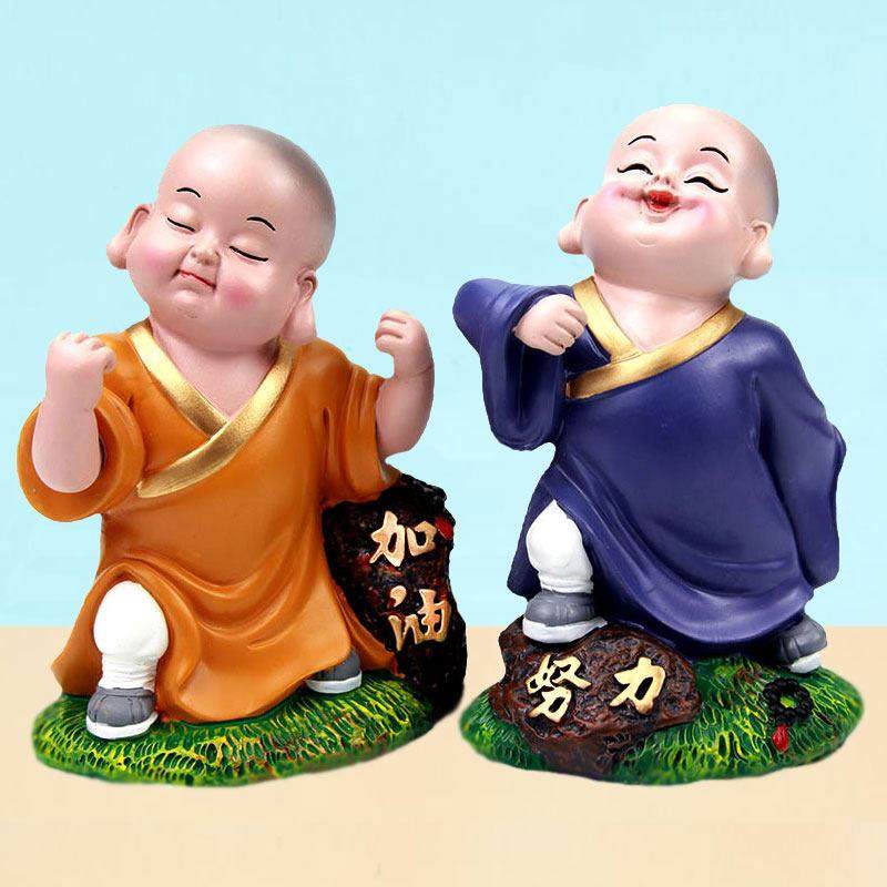小和尚摆件可爱小沙弥禅意书房客厅酒柜办公室桌面装饰品家居摆设,家居饰品,装饰摆件,淘宝优惠券,粉丝福利购,淘宝优惠卷