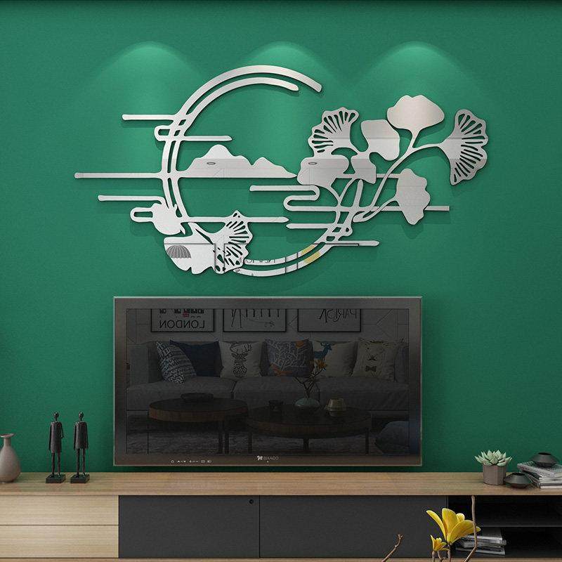 荷叶中式墙面装饰品客厅餐厅沙发电视背景墙房间布置3d立体墙贴画,家居饰品,软装墙贴,淘宝优惠券,粉丝福利购,淘宝优惠卷