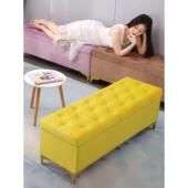 轻奢换鞋 凳家用床尾收纳凳卧室长条凳服装 店休息凳沙发凳子长方形