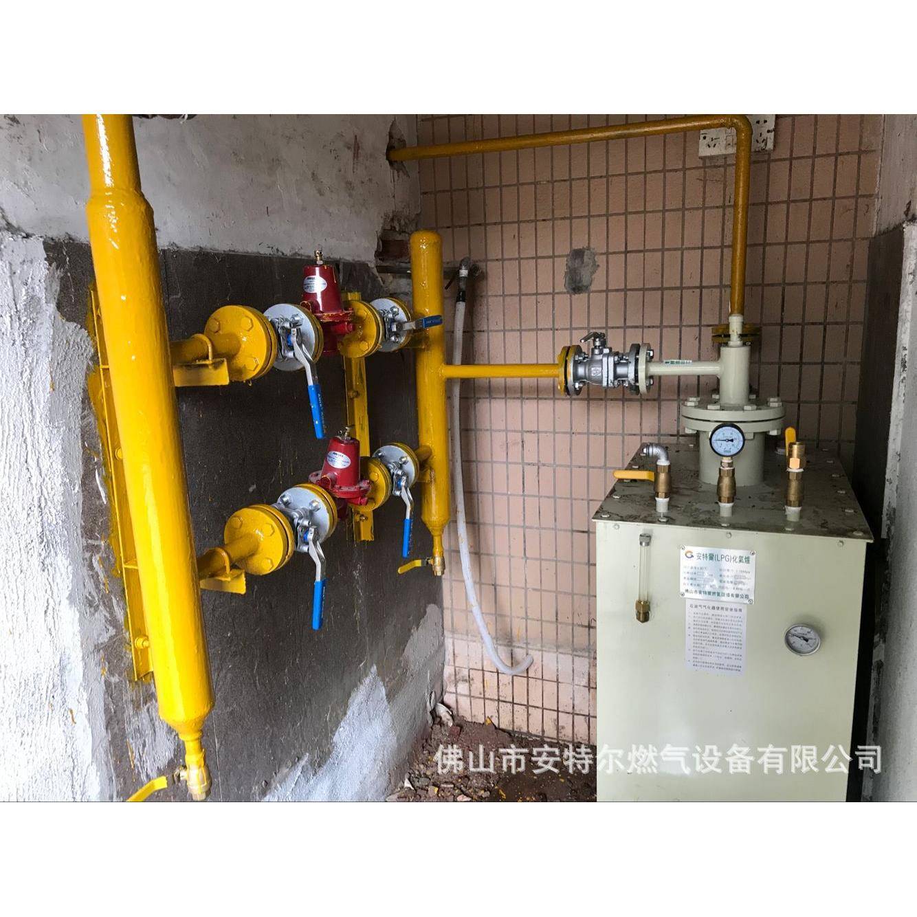 喷漆工厂液化气管道安装 液化气汽化器安装价格热水锅炉液化气燃