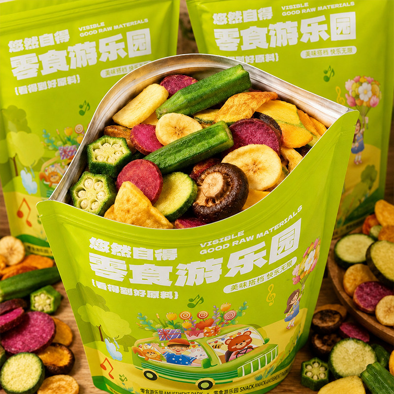 水果干果蔬脆蔬菜干混合香菇脆蔬果脱水原味冻干水果脆片儿童零食