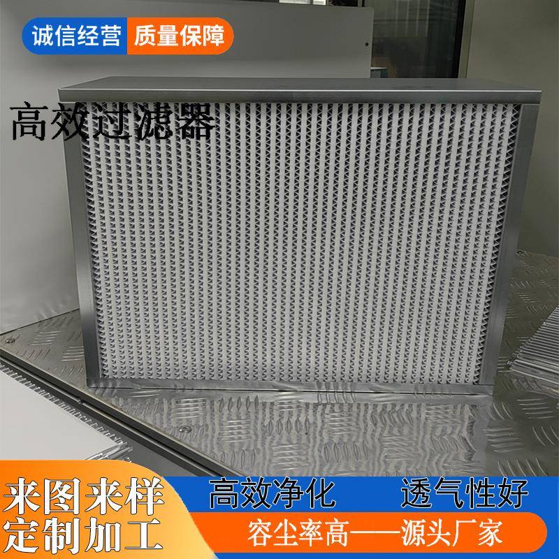实验室制药厂食品厂净化工程医院手术室用有隔板H14高效过滤器
