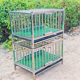 鸡笼两层三层鸭笼鹅笼家用特大号多层养殖鸡舍家禽不锈钢宠物笼子