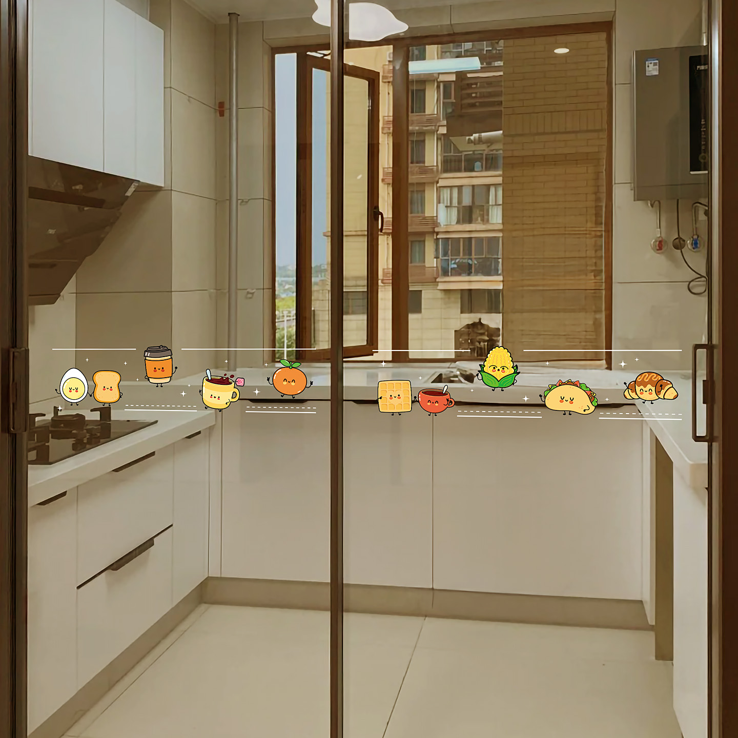 防撞腰线美观无胶静电贴