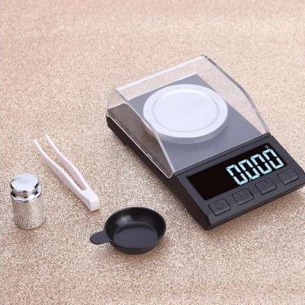 直销高精度珠宝秤50g克拉秤便携电子秤称克秤 电子天平秤0.001g