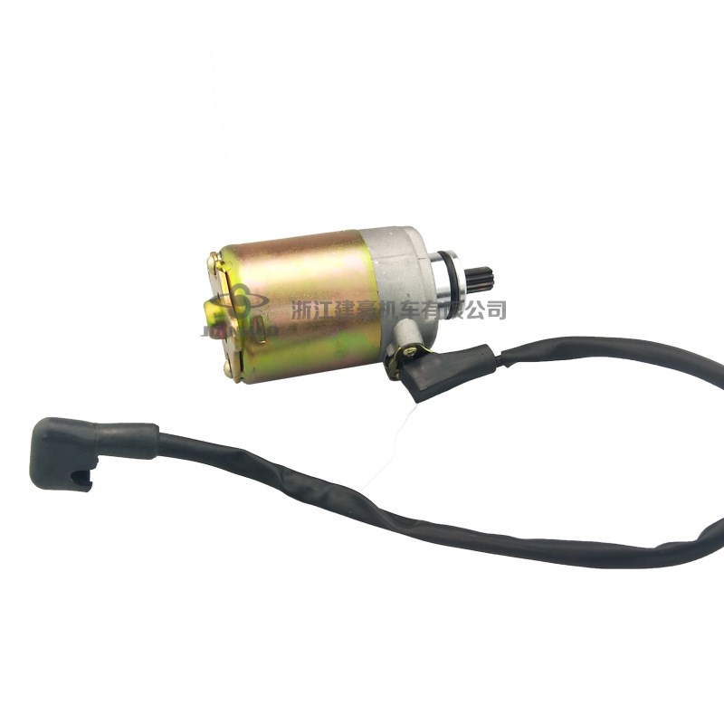 主机配套 踏板摩托车发动机配件 GY6-125/150 起动马达 单线