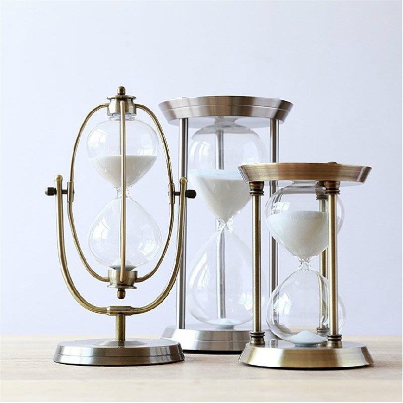 创意软装工艺品 金属沙漏计时器 结婚办公礼品 30 60分钟沙漏摆件,特色手工艺,其他特色工艺品,淘宝优惠券,粉丝福利购,淘宝优惠卷
