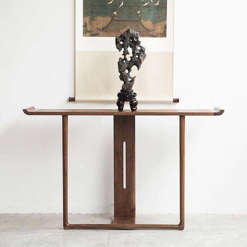 新中式纯实木玄关桌玄关台条案现代简约玄关柜长条供桌靠墙边几桌