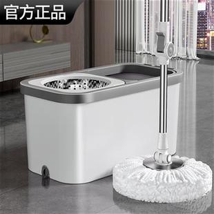 双驱免手洗自动脱水甩干拖地拖墩 日本旋转拖把家用一拖净2022新款