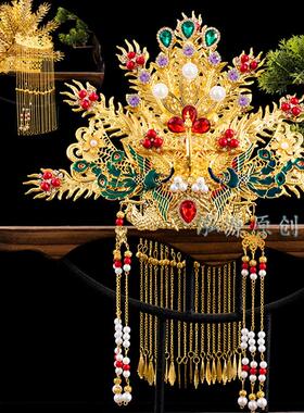 仙家凤冠头冠大小神像头戴黑老太泰山奶奶配件头冠可定制神像头围