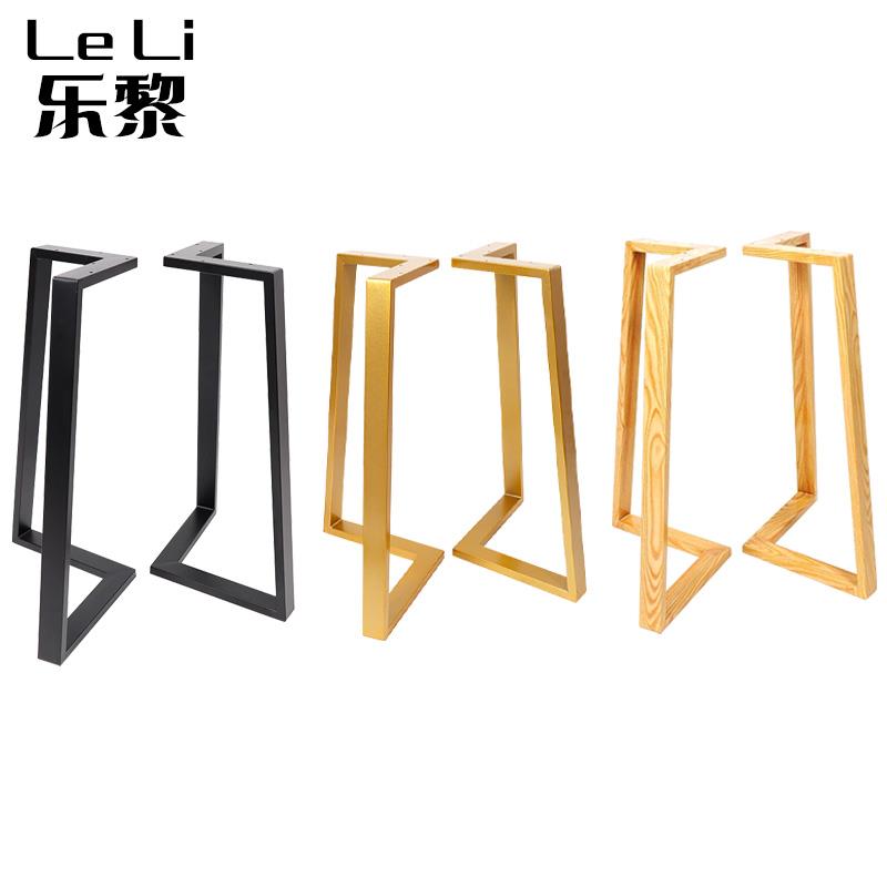 餐饮饭店桌子桌架金属脚架咖啡西餐厅桌脚简易铁艺书桌腿支架定制