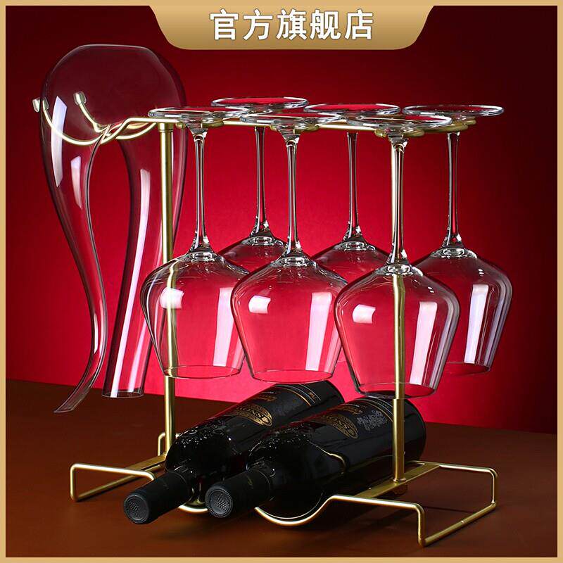 勃艮第水晶红酒杯大号套装高脚杯欧式家用高端玻璃醒酒器酒具2个