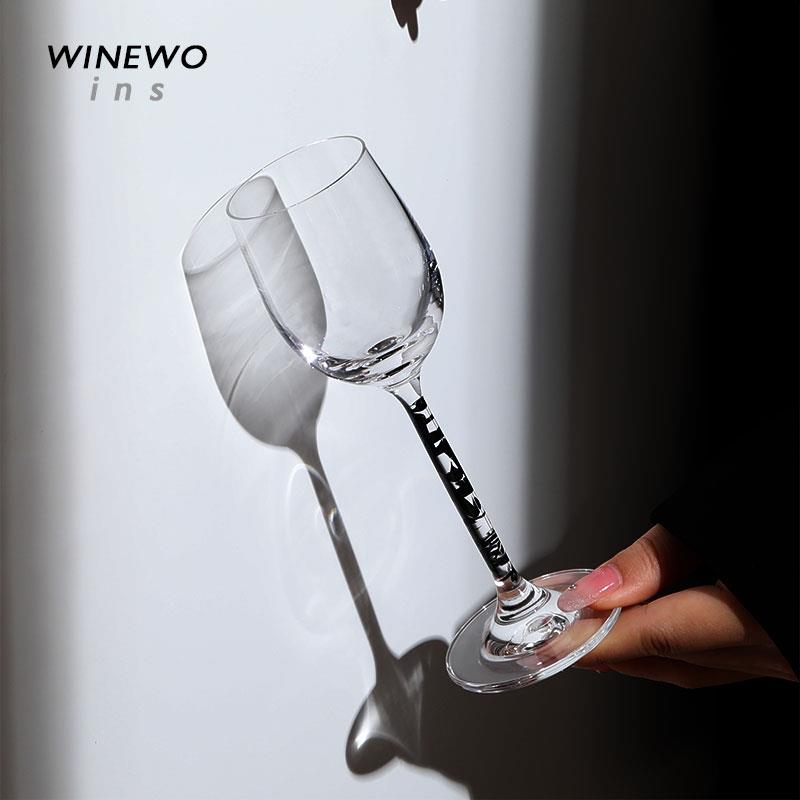 {不成文的字 绕城水晶的杯}中古vintage水晶玻璃酒杯威士忌闻香杯