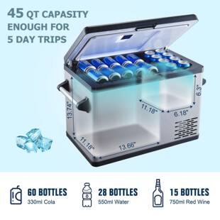 域拓35L车家二用压缩机车载冰箱户外旅行便携小冰箱公寓小冰箱