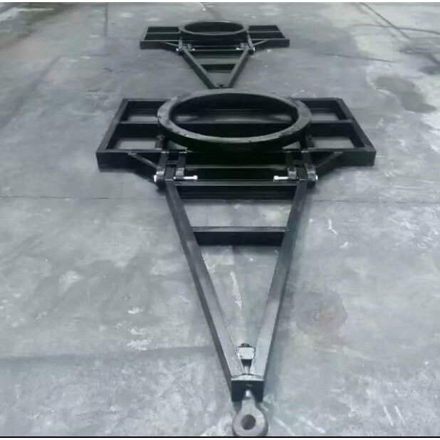 牵引式平板拖搬运车配件全挂车用架各规格三角架坚固耐用