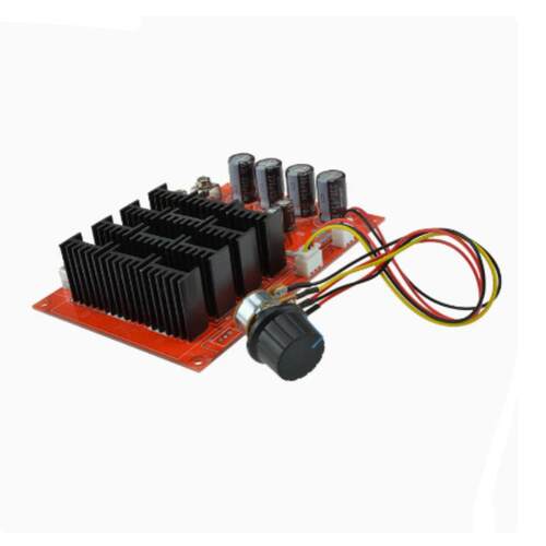 60A3000W电机调速板直流12V24V48V9-50V直流电机调速器带开关