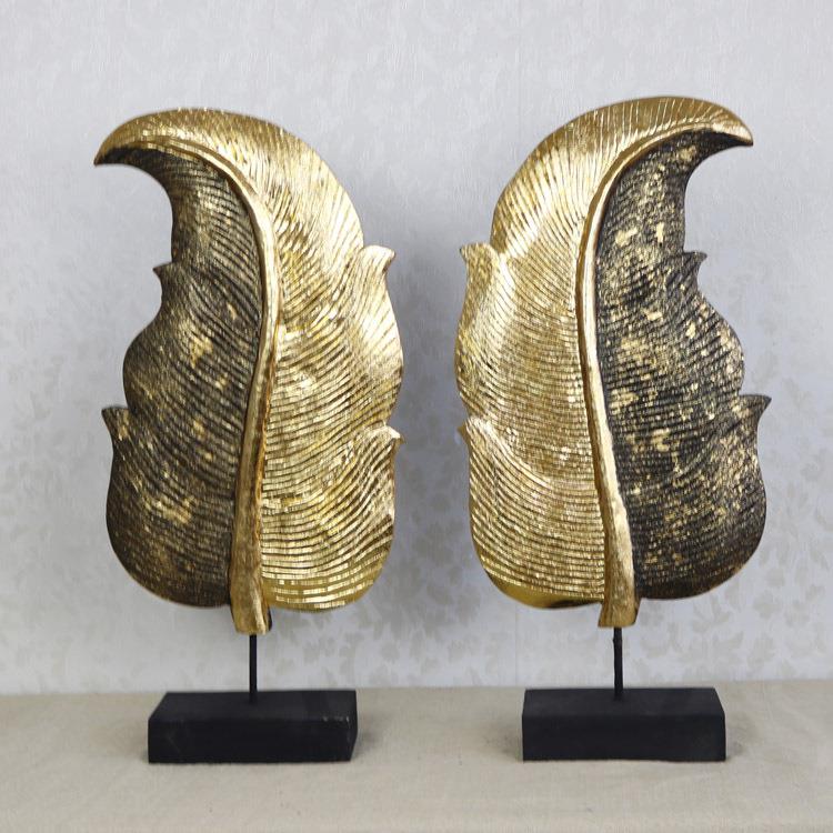 泰国热带植物桌面装饰摆件东南亚居家饰品手工木雕工艺品