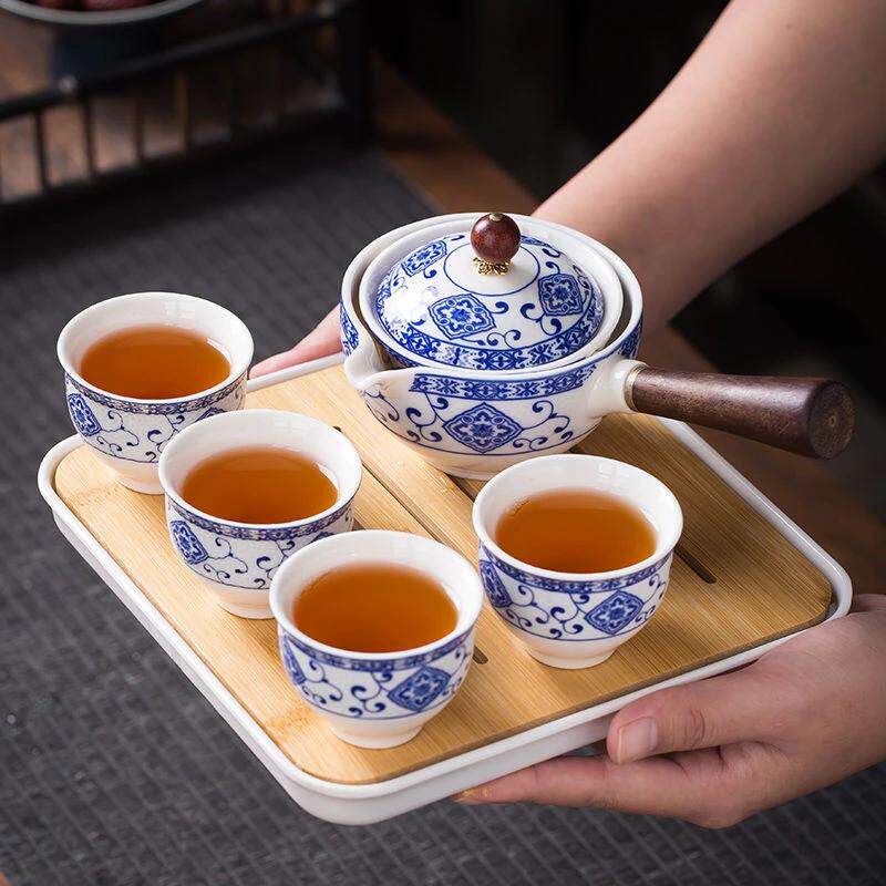 轻奢风功夫茶具小套装家用陶瓷