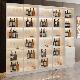 客厅靠墙酒柜展示柜家用置物收纳柜现代简约玻璃门小型实木酒柜