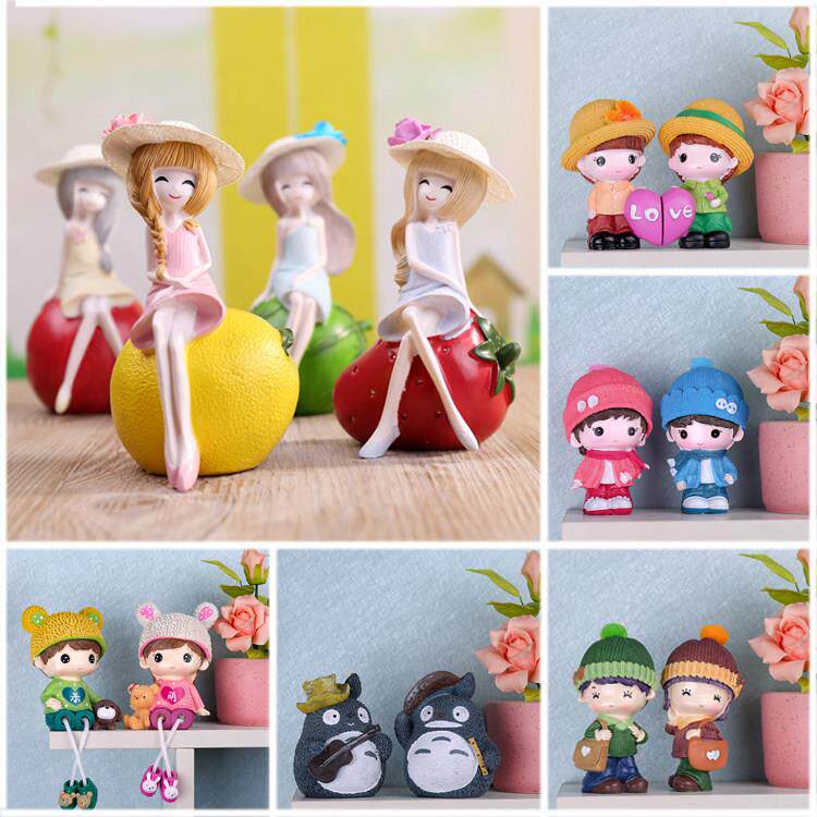 现代家居小装饰品卡通摆件客厅酒柜创意迷你新房隔板置物架摆设