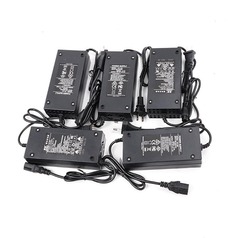 电动滑板车折叠电动车锂电池充电器 24v36v48v飞诺充电器航空头