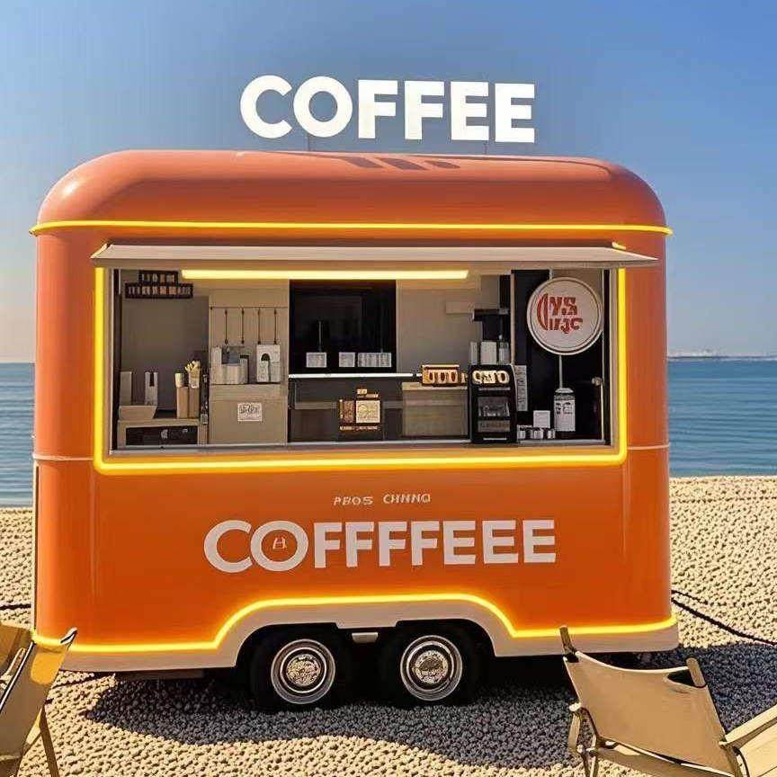 网红夜市四轮电动餐车多功能小吃车夜市移动商用摆摊车户外美食车