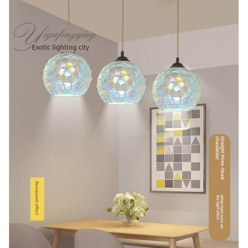 餐厅吊灯三头创意餐桌现代简约个性大气led吧台卧室饭厅餐吊灯具