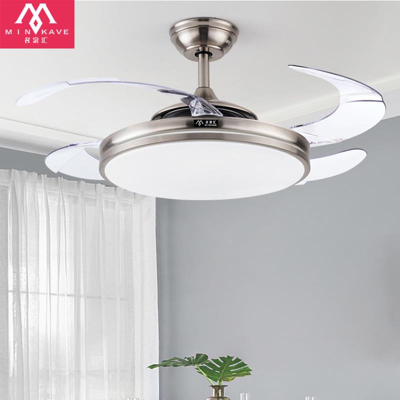 隐形风扇灯吊扇灯客厅灯卧室餐厅变频节能静音家用灯扇一体吊扇灯