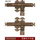 古玩纯铜门闩老式 木门铜门闩中国风门庭院花园全铜覆古门闩