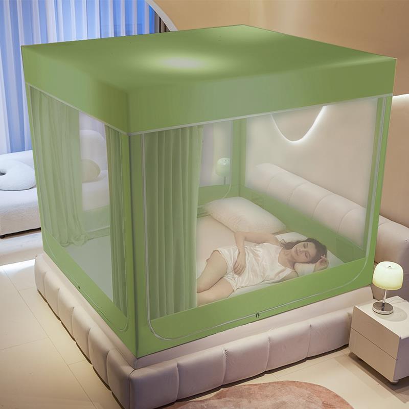 蚊帐定制尺寸1米35床上防摔儿童帐篷家用隐私遮光床帘空调挡风