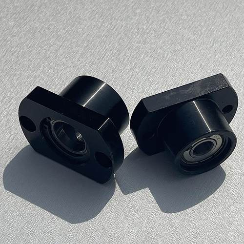 带扣环双轴承简易型轴承座组件BGCBB内径3~50两面切割法兰固定座