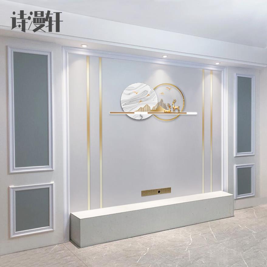 定制电视背景墙壁纸2024新款卧室壁布轻奢风客厅沙发装饰墙纸墙贴