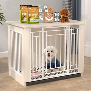 狗笼子中型犬小型犬柯基带厕所分离室内家用大型全方管实木宠物笼