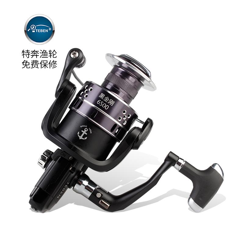 正品特奔渔轮黑金刚金属鱼线轮海钓防海水纺车轮矶钓轮海竿远投轮