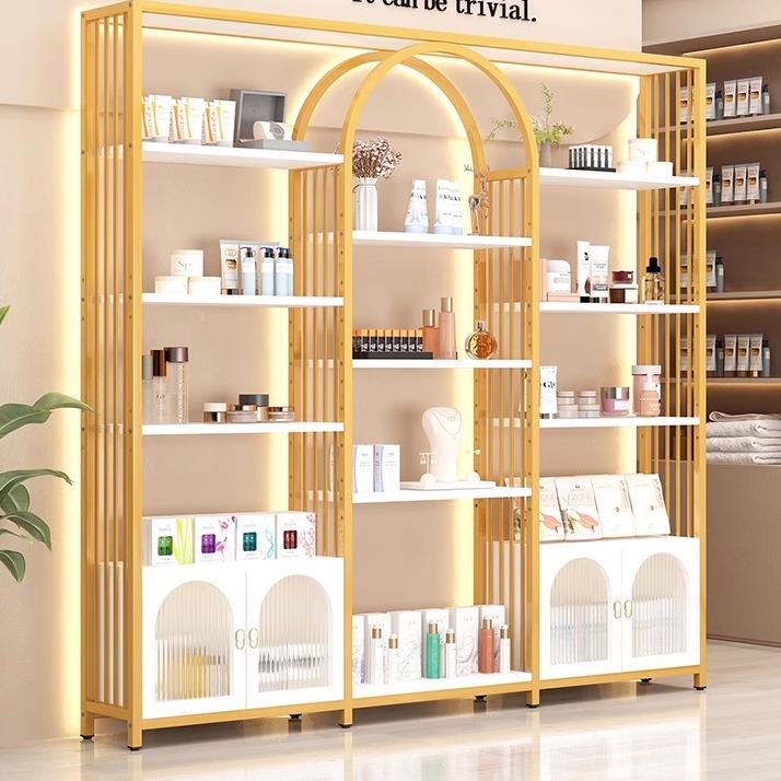 美容院柜子展示柜化妆品展示架超市商用样品陈列架子模型摆件展柜