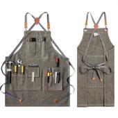 工匠电工维修木工围裙男士 加厚防水定制logo园艺美发师工具工作服