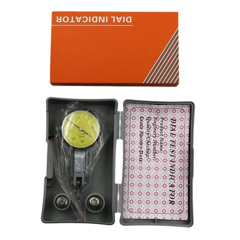 0-0.8mm杠杆百分表小校表较表仔防震防水带耳杠杆表表座靠表