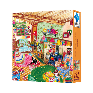 解压手工拼装 拼图728片丝绒工艺成人版 玩具 暖彩憩阁 图图叮当