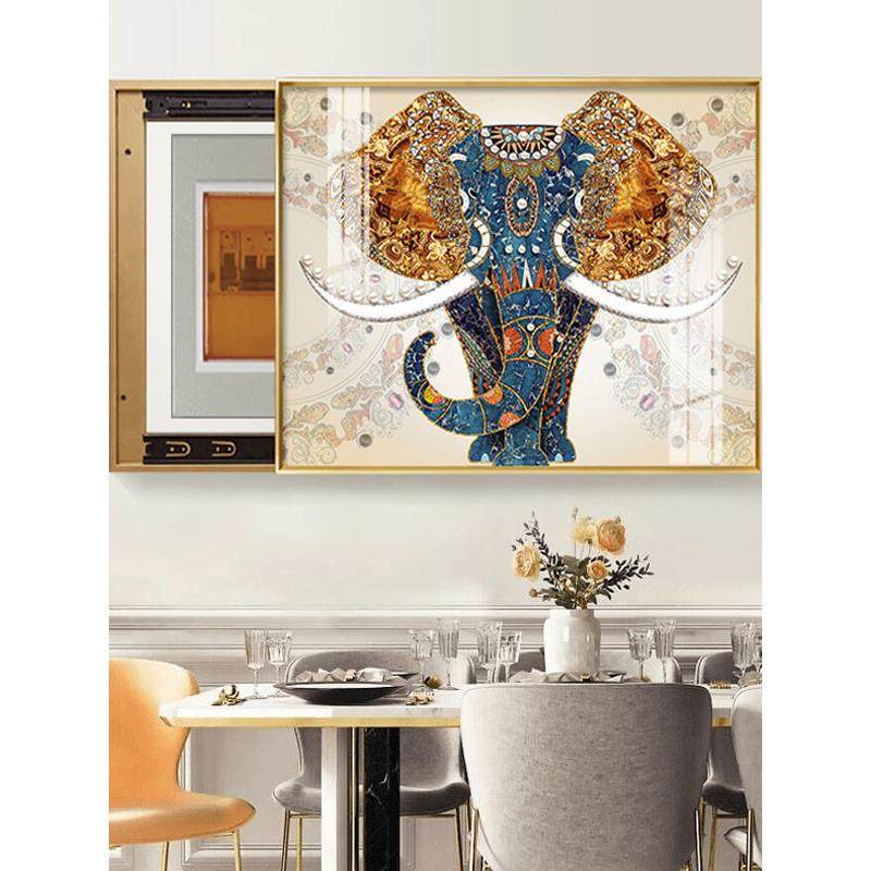 网红表箱装饰画配电箱遮挡挂画新款电闸箱玄关象轻奢高级感大免打,家居饰品,现代装饰画,淘宝优惠券,粉丝福利购,淘宝优惠卷