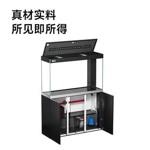 鱼缸客厅2025新款 底滤造景超白入户门隔断玄关免换水红龙缸