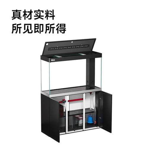 鱼缸客厅2025新款底滤造景超白入户门隔断玄关免换水红龙缸