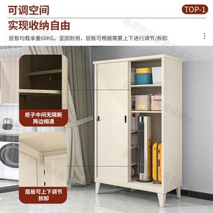 钢制经济型衣柜家用卧室高柜阳台柜子储物柜防晒大容量户外收纳柜