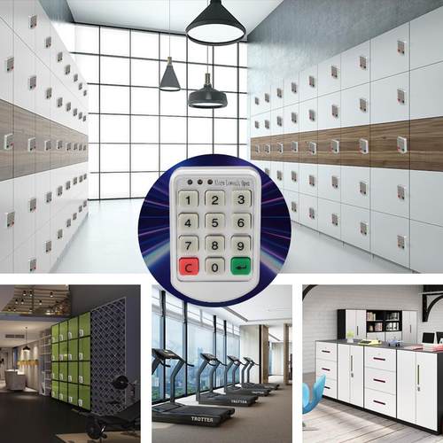 储物柜密码锁浴室更衣柜锁台球杆储物柜门锁桑拿房柜子按键密码锁