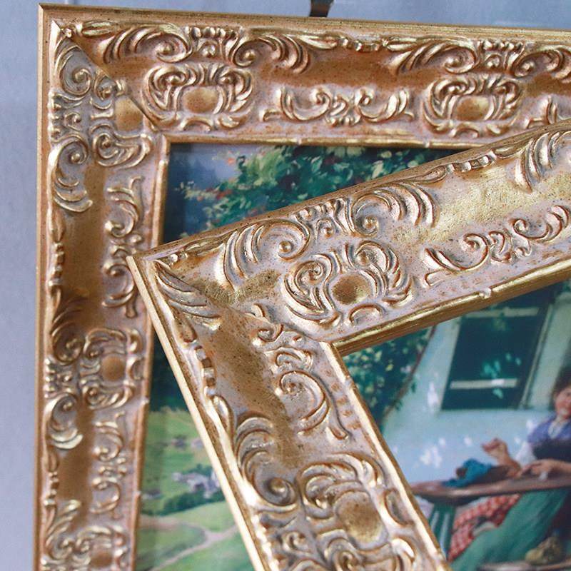 复古实木装饰画框相框挂墙定制油画装裱外框美式镜框任意尺寸定做,家居饰品,相框/画框,淘宝优惠券,粉丝福利购,淘宝优惠卷