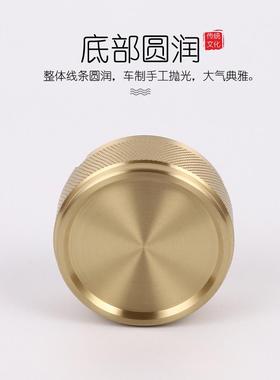 黄铜烟灰缸家用客厅酒店茶几办公桌高端铜制灰缸带盖父亲节礼物