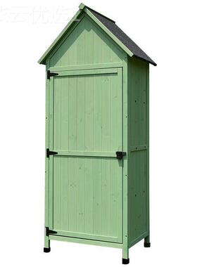 户外木储物收具纳柜花园庭院阳台柜雨鞋铲子70112工柜防实雨晒霉