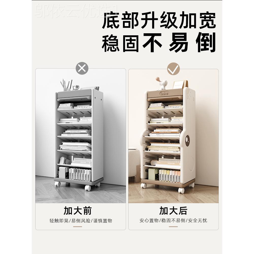 收儿童书架桌家SJ029面可移动用收纳架地整理简易柜子落宝宝纳