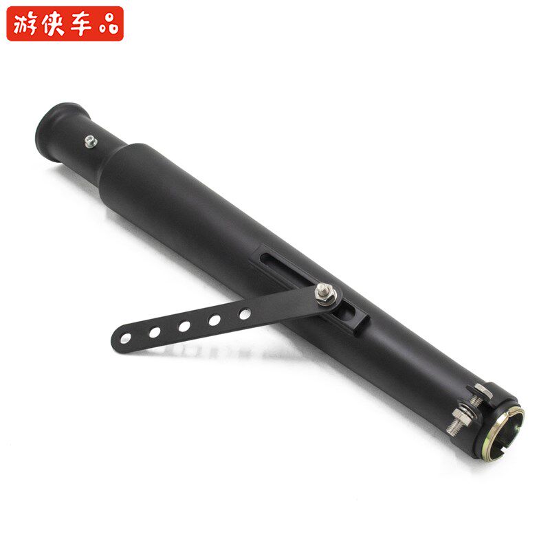 游侠天俊棍王SR复古摩托车改装通用35-47mm喇叭消声器排气管尾段